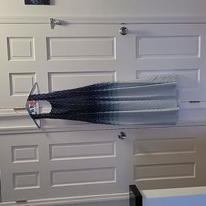 MISSONI Blue Ombre glittering maxi evening dress. Size 44 EU (10-11 US)